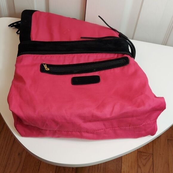 Steve Madden Black Suede Fringe Crossbody Satchel - Picture 13 of 16